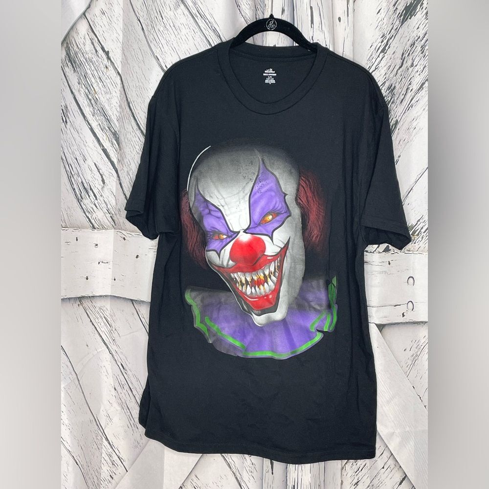 Way To Celebrate Creepy Clown Halloween T-shirt Evil Zombie Horror Men’s L